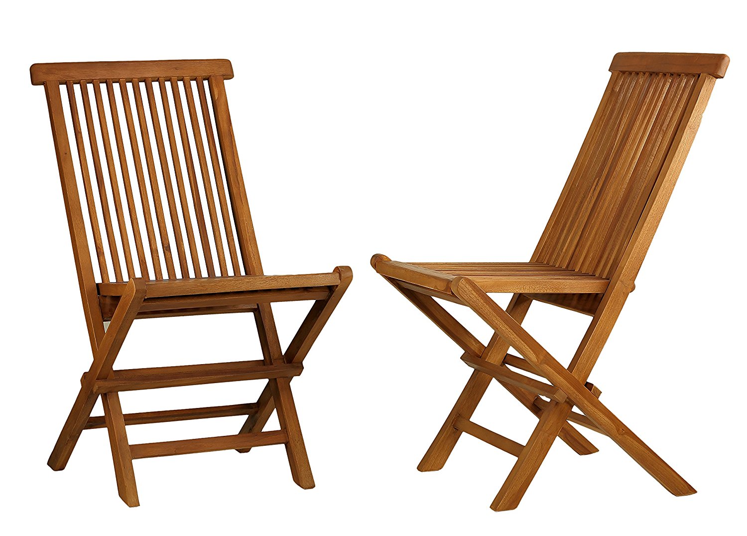 Ala Teak Wood indoor-outdoor Folding Teak Chair Set of 2 chairs