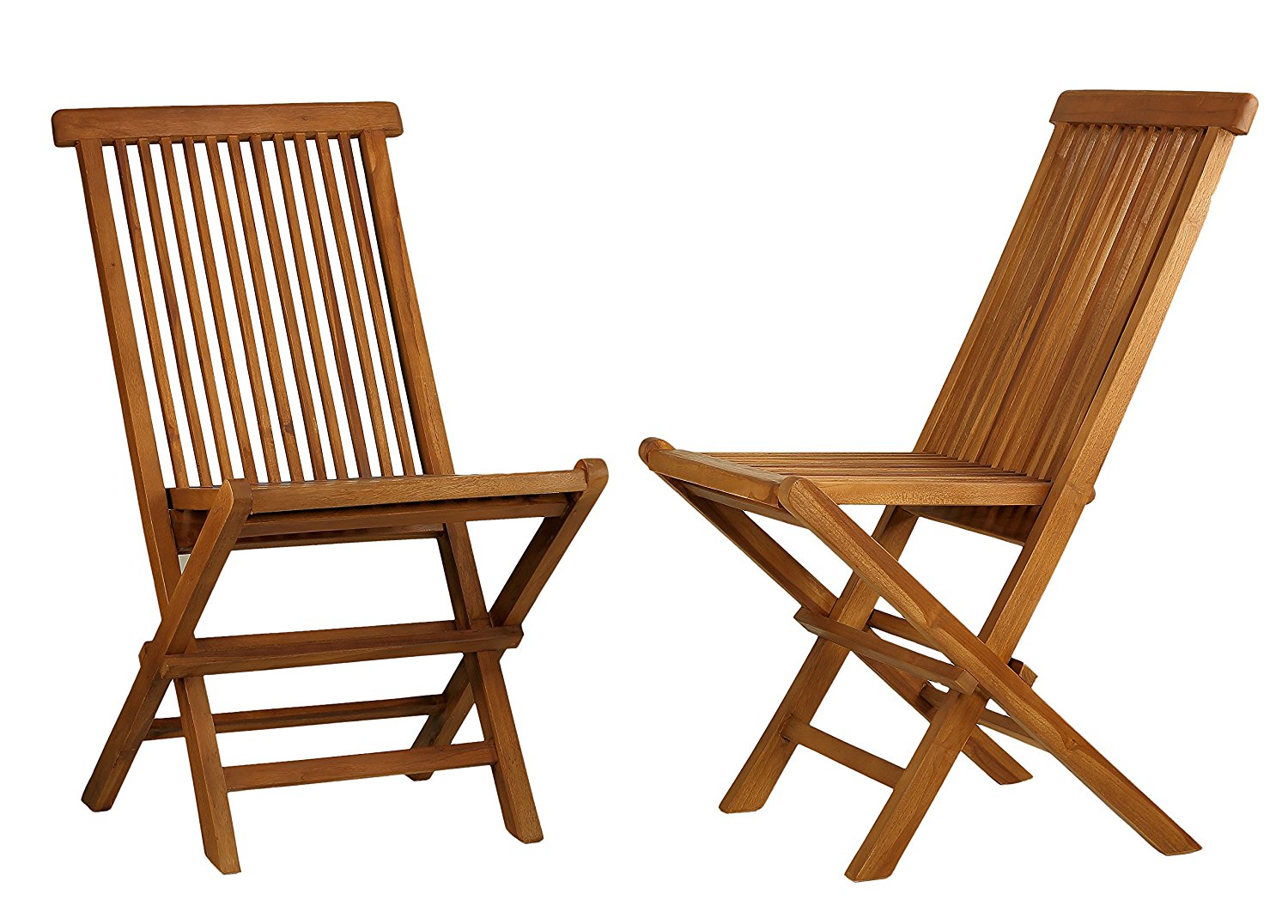 Ala Teak Wood indoor-outdoor Folding Teak Chair (Set of 2 chairs)