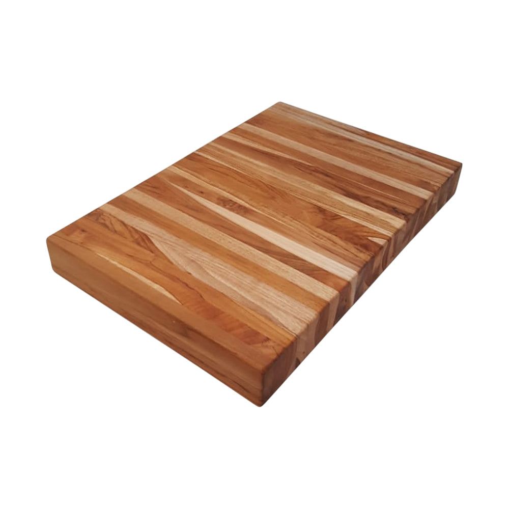 Ala Teak Wood Premium Rectangle Cutting Board Large Butcher Heavy Duty Block
