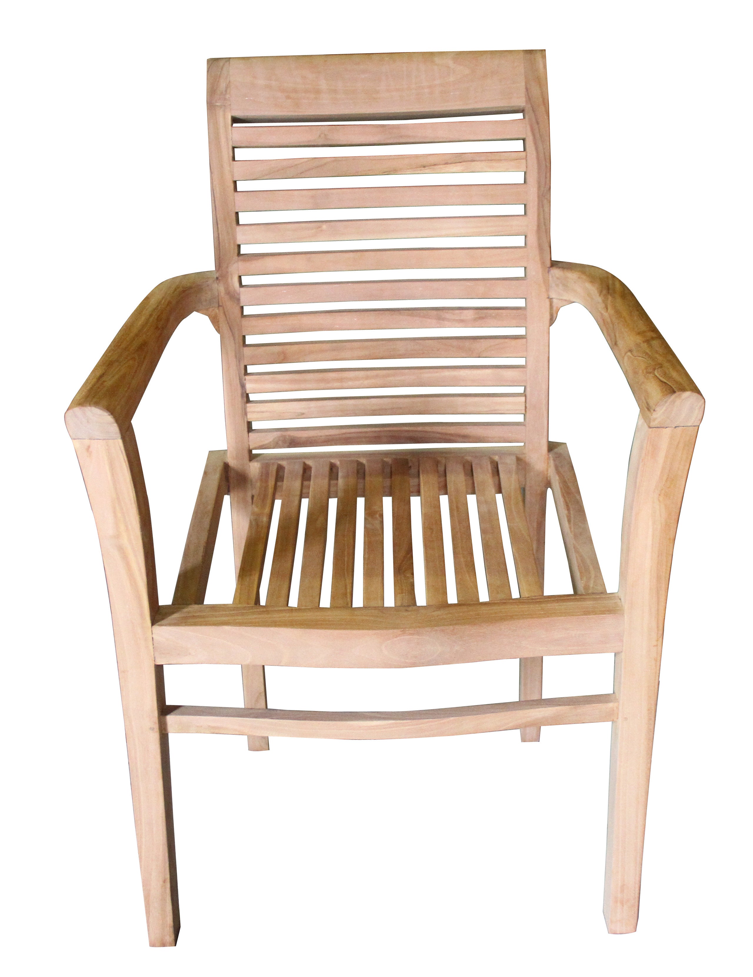 Ala Teak Wood Patio Garden Teak Chair (2 chairs)