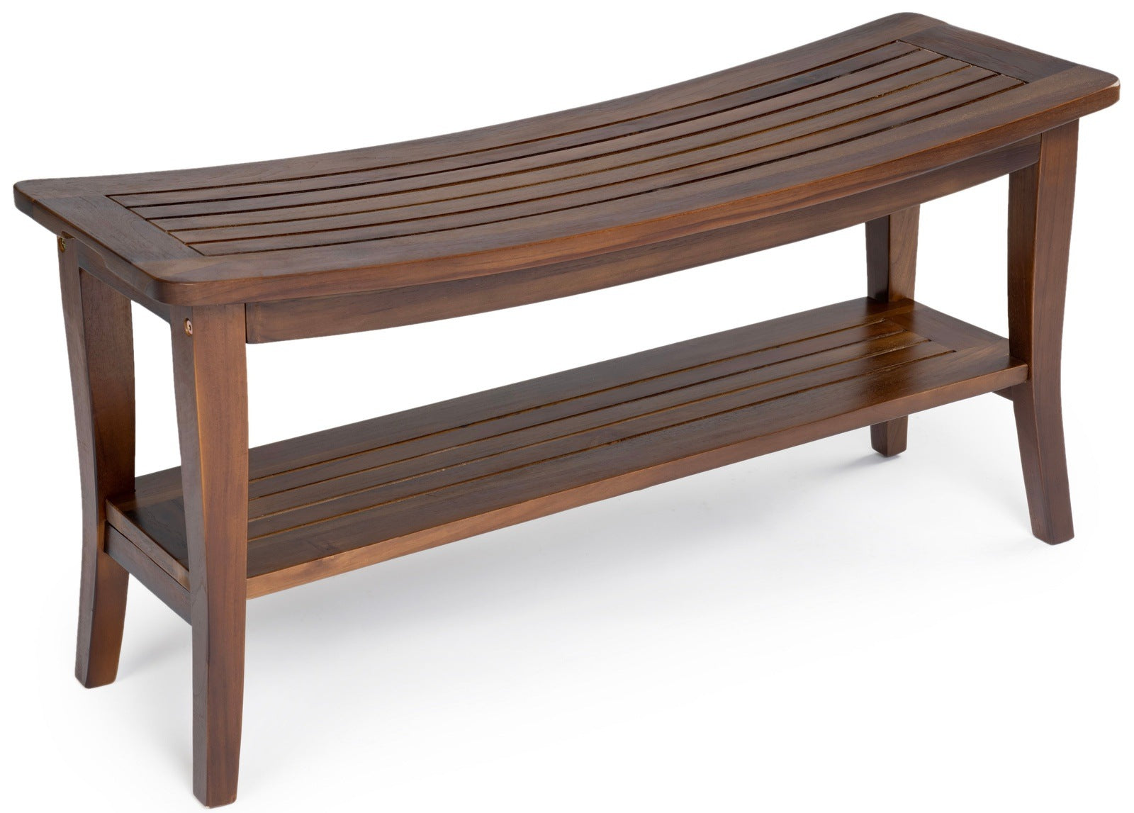 Ala Teak Indoor Outdoor Bath Shower Spa Waterproof Stool Bench 35"