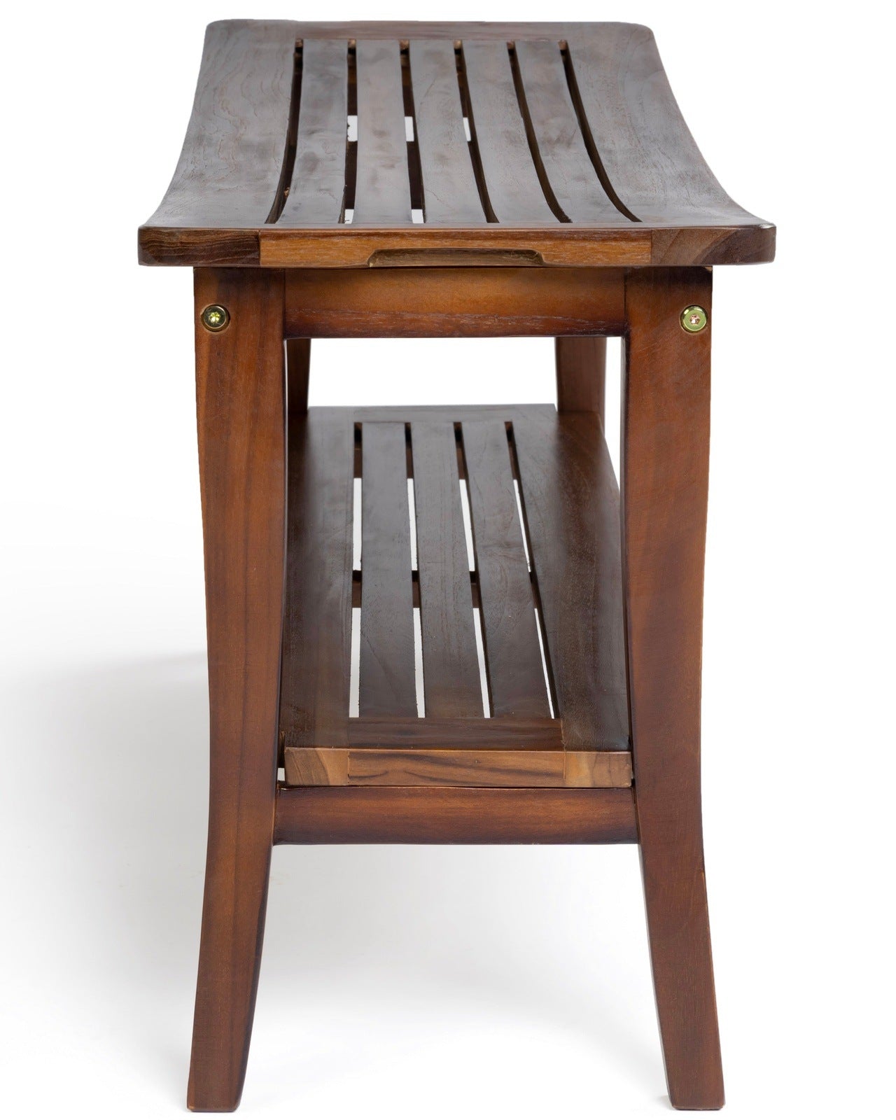 Ala Teak Indoor Outdoor Bath Shower Spa Waterproof Stool Bench 35"
