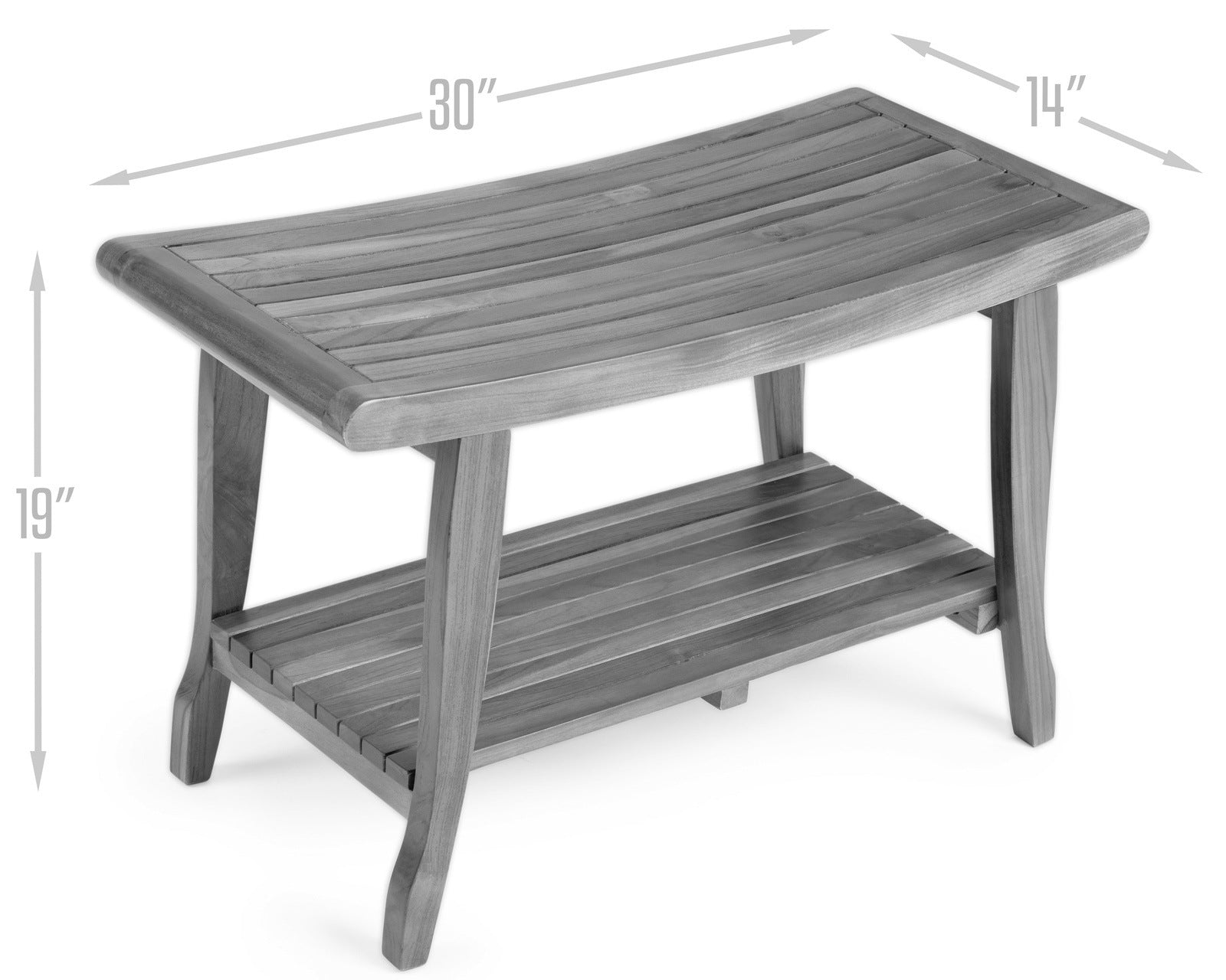 ALATEAK Indoor Outdoor Patio Garden Yard Bath Shower Spa Waterproof Stool Bench