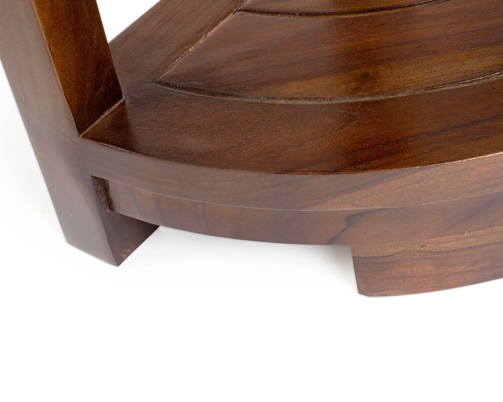 ALA TEAK Corner Teak Wood Bath Spa Shower Stool Corner Table Bench Stool Fully Assembled