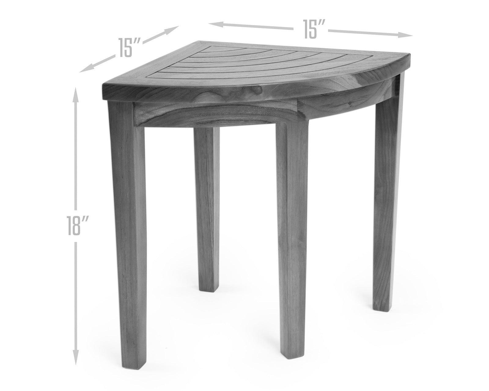 ALATEAK Wood Bath Spa Shower Stool Table Bench Fully Assembled