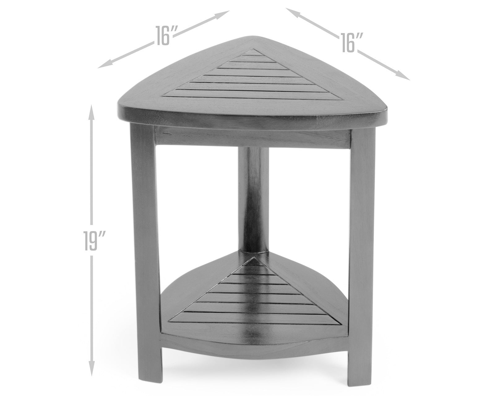 ALA TEAK Bath Spa Shower Stool Corner Table Bench Stool Fully Assembled