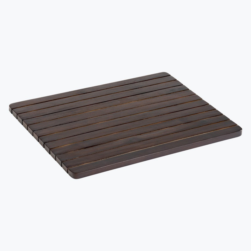 ALA TEAK Wood Grate Shower Bath Spa Waterproof Floor Door Dark Brown