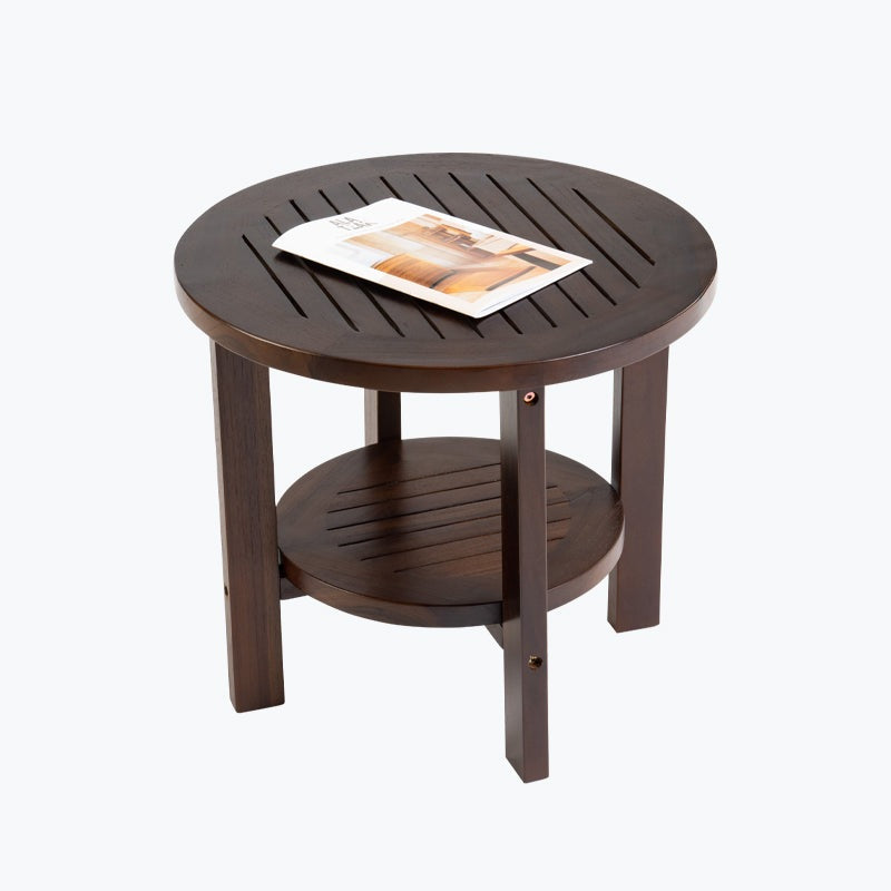 Ala Teak Indoor Outdoor Patio Garden Yard Bath Coffee Side Round Table