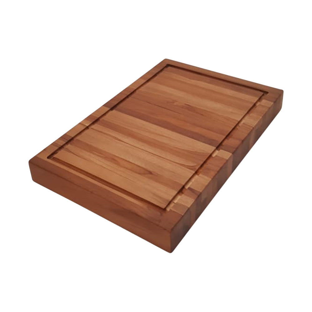 Ala Teak Wood Premium Rectangle End Grain Cutting Board Large Heavy Duty Butcher Block with Juice Canal