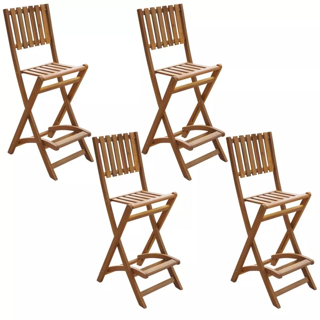 Outdoor Bar Set 5 Pieces Acacia Wood