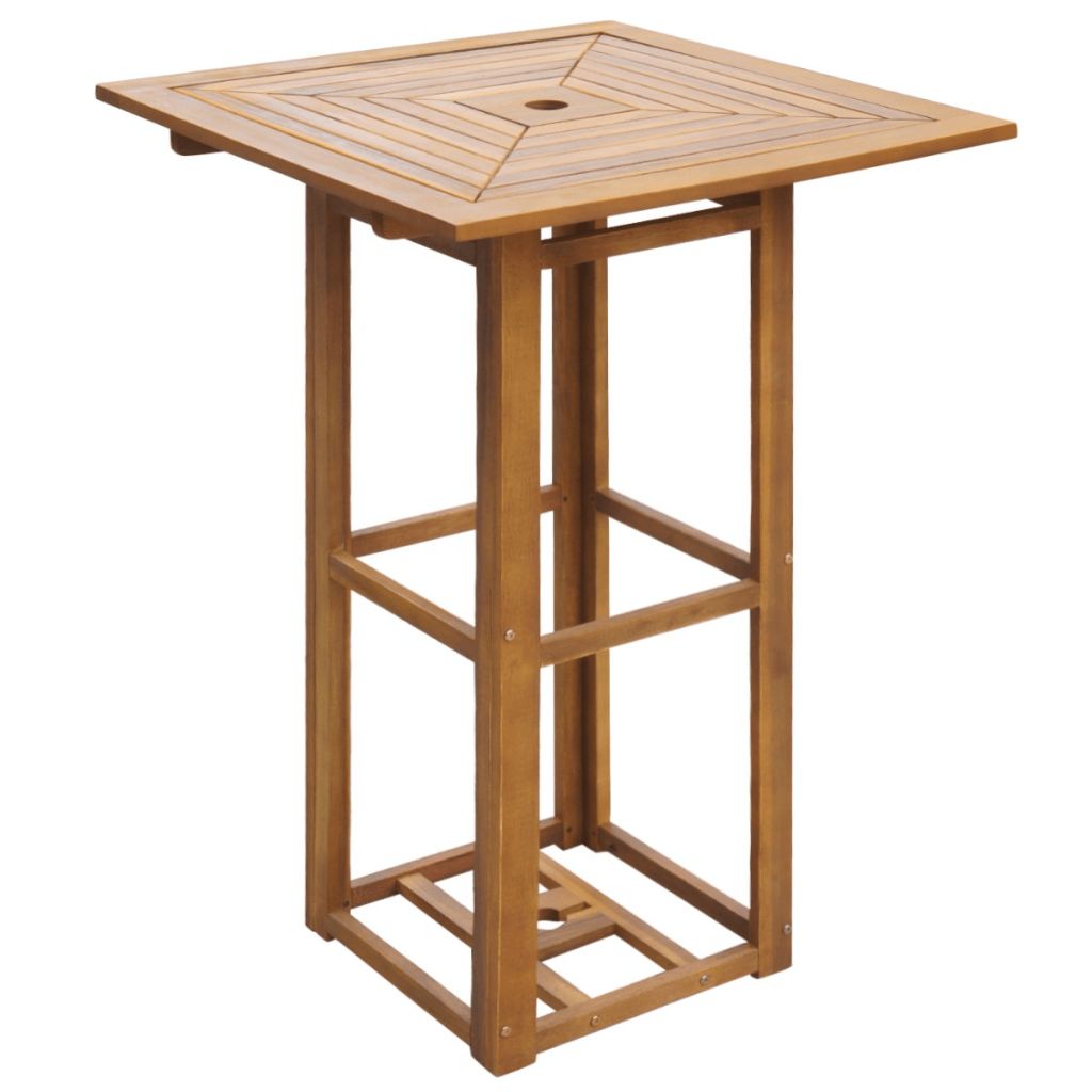 Outdoor Bar Set 3 Pieces Acacia Wood