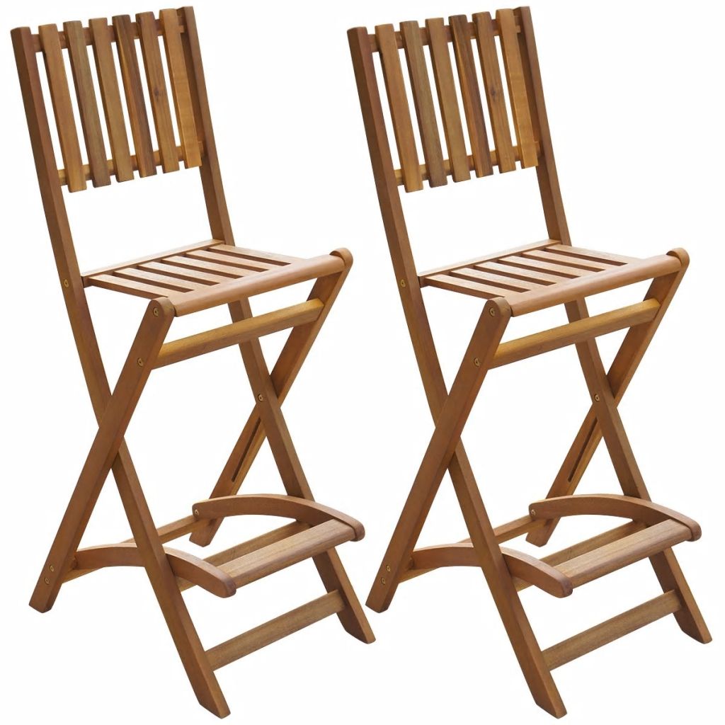Outdoor Bar Set 3 Pieces Acacia Wood