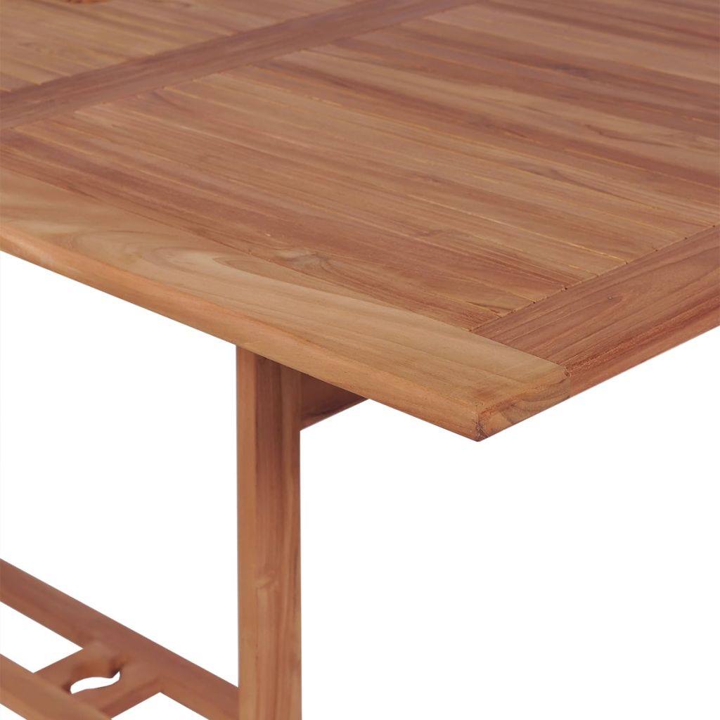 Outdoor Dining Set 11 Pieces Teak