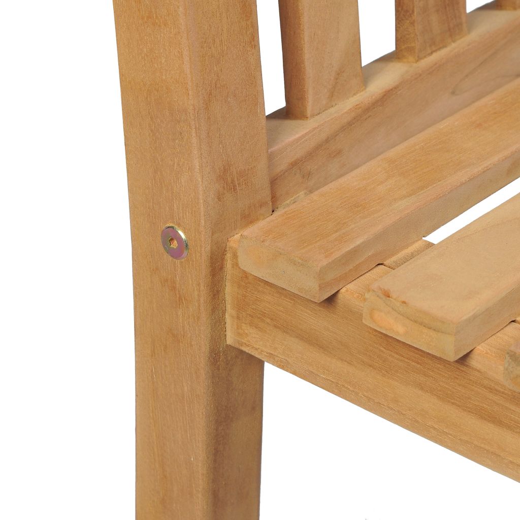 Outdoor Chairs 2 pcs Teak with Parasol Hole