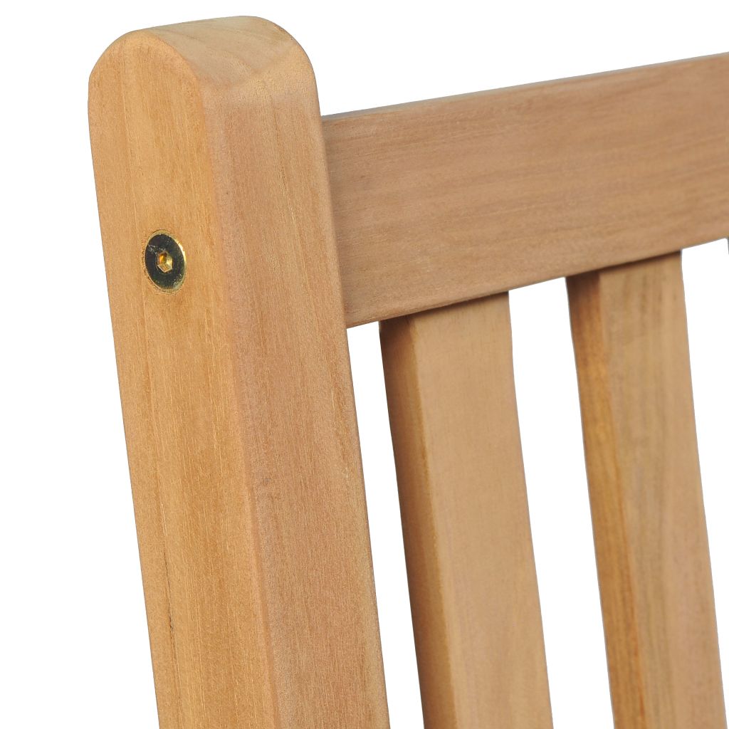Outdoor Chairs 2 pcs Teak with Parasol Hole