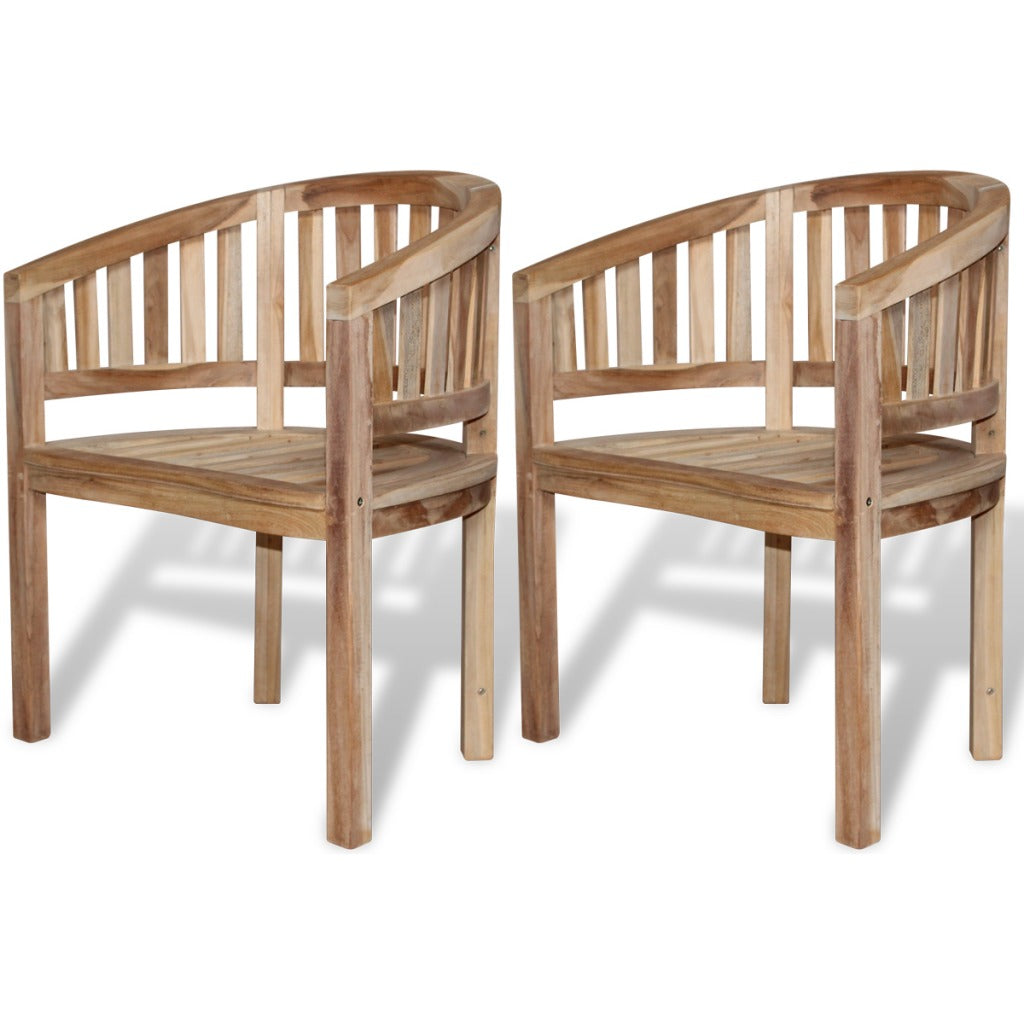 Teak Banana Chair 2 pcs
