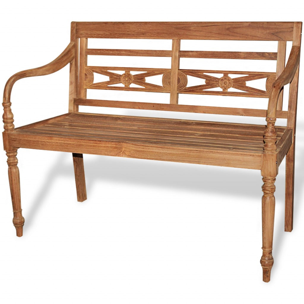 Ala Teak Batavia Bench with 2 Seats 120 cm
