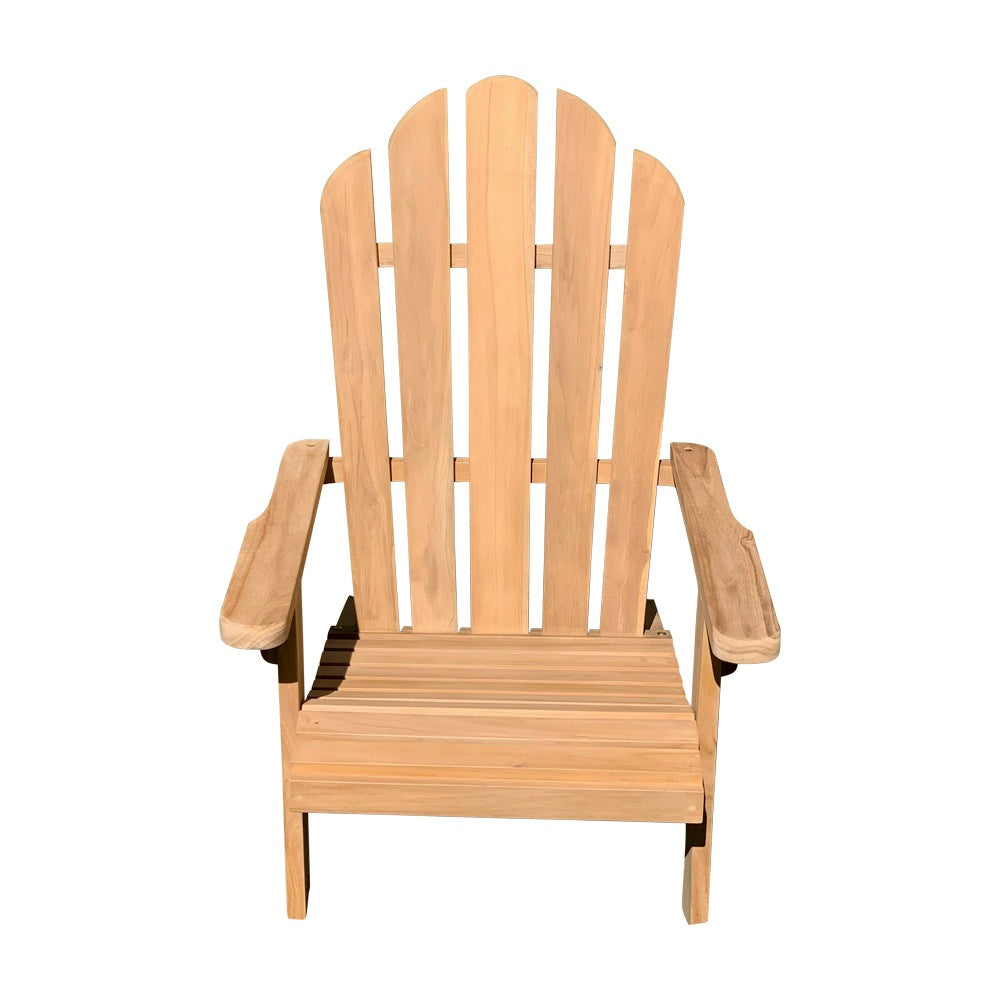 Ala Teak Wood Adirondack Chair with Ottoman
