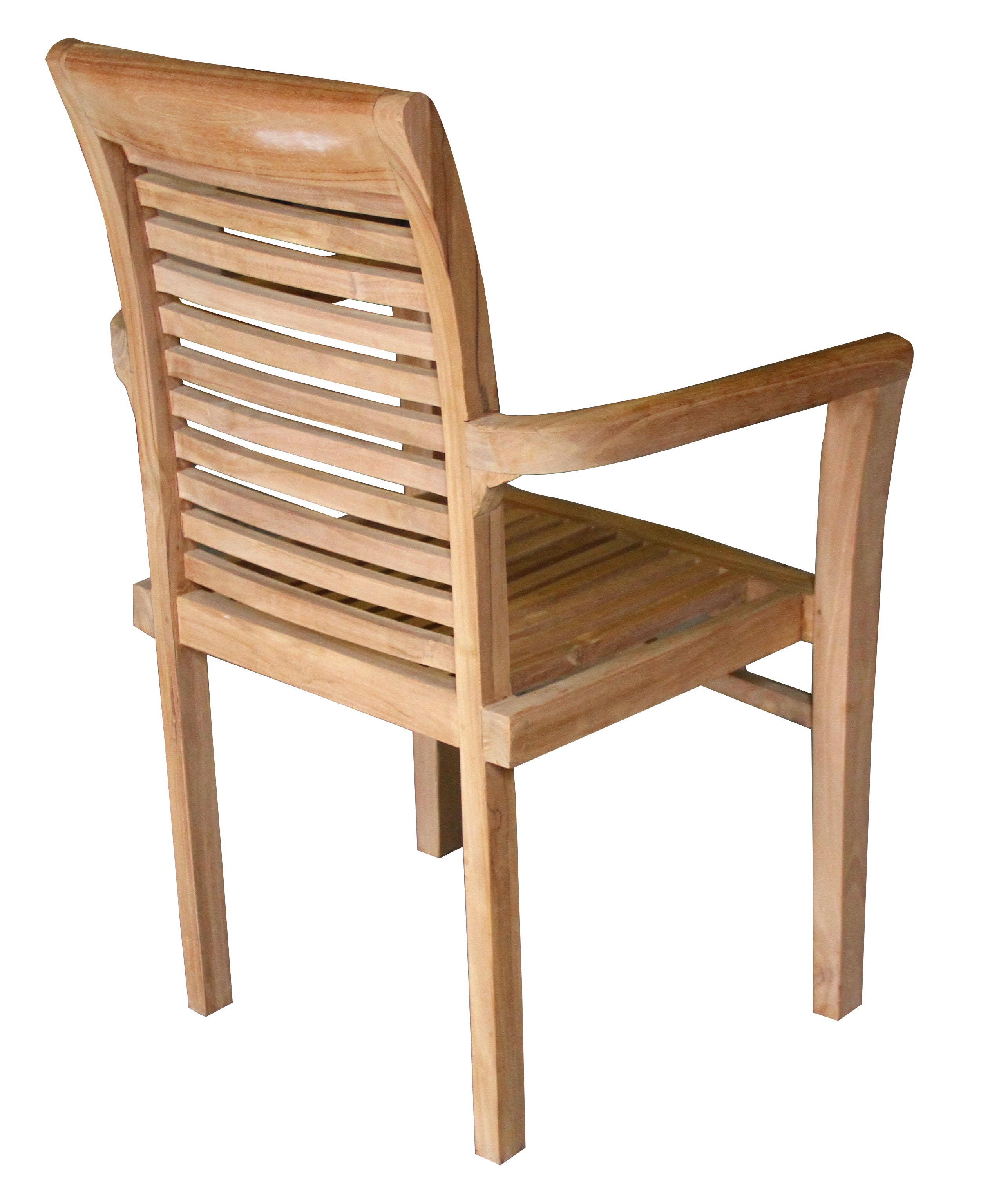 Ala Teak Wood Patio Garden Teak Chair (2 chairs)