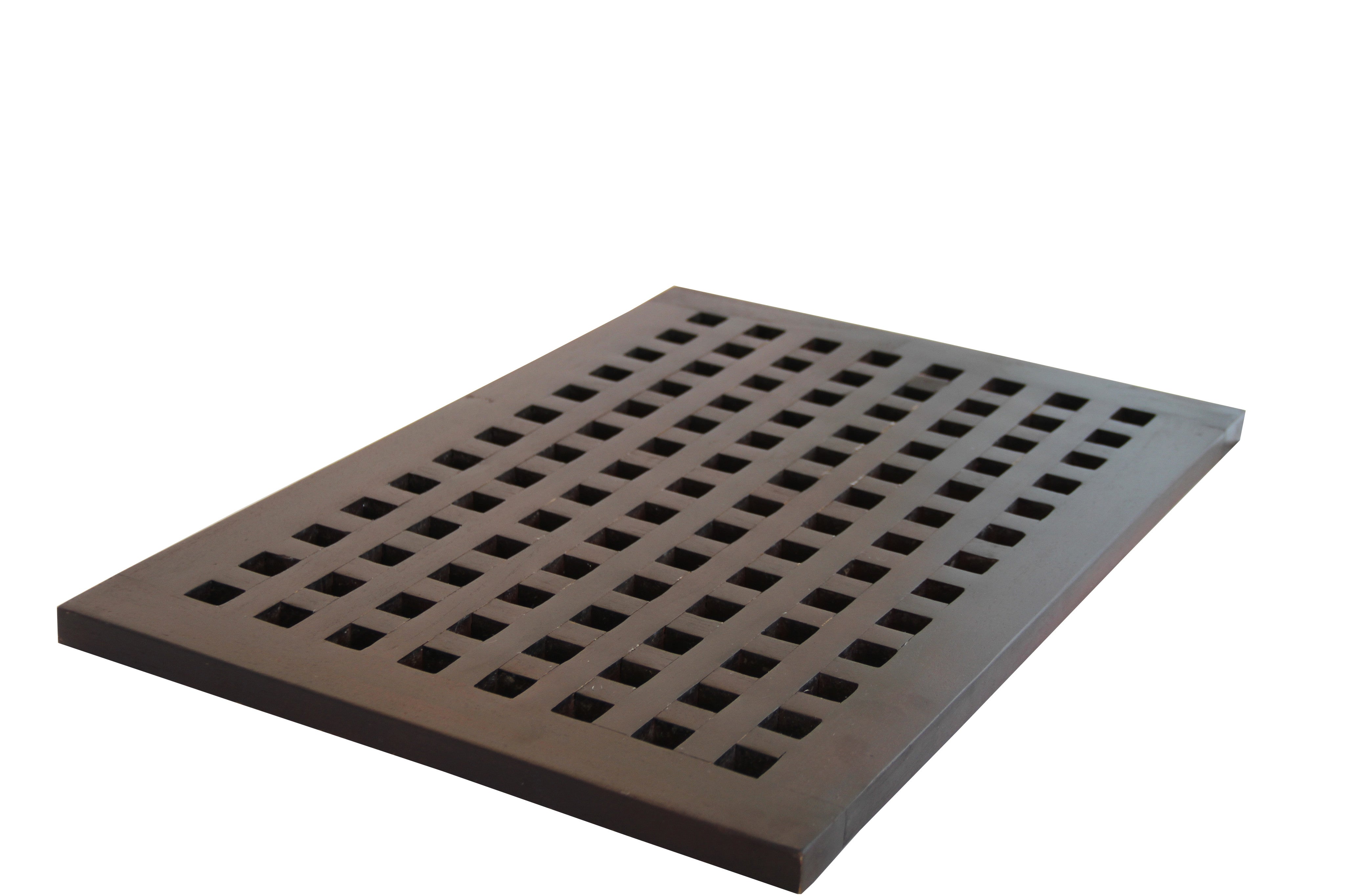 ALA TEAK Wood Grate Shower Bath Spa Waterproof Floor Mat